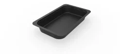 1/4 GN Menüschalen 263 x 161 x 40 mm Schwarz ungeteilt