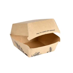 Alga Clamshell-Box 500 ml Braun ungeteilt