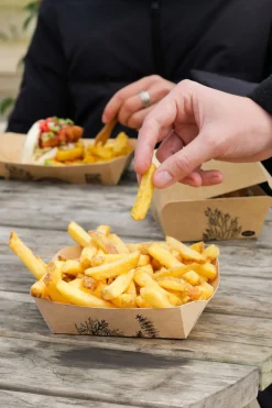 Alga Schale Quadratisch 115 x 115 x 39 mm Braun