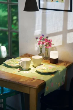 Bio Dunicel® Tête-à-Tête-Tischläufer 0,4 x 24 m Spring Melody