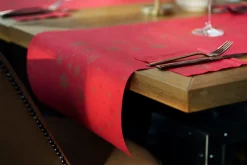 Bio Dunicel® Tête-à-Tête-Tischläufer 0,4 x 24 m Stargazing Red