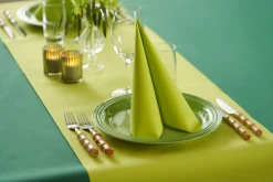 Bio Dunicel® Tête-à-Tête-Tischläufer 0,4 x 24 m Leaf Green