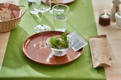 Bio Dunicel® Tête-à-Tête-Tischläufer 0,4 x 24 m Leaf Green