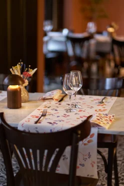 Bio Dunicel® Tête-à-Tête-Tischläufer 0,4 x 24 m Autumn Gradient