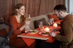 Bio Dunicel® Tête-à-Tête-Tischläufer 0,4 x 24 m Sun Orange