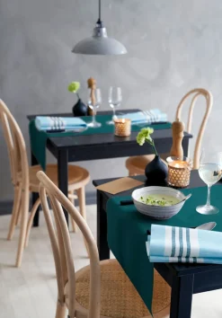 Bio Dunicel® Tête-à-Tête-Tischläufer 0,4 x 24 m Ocean Teal