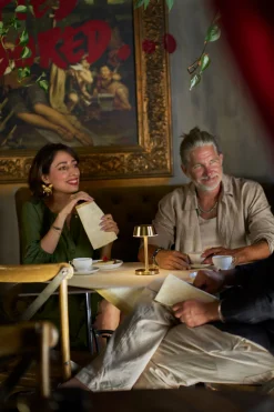 Bio Dunicel®-Mitteldecke 84 x 84 cm Rich Damast Cream