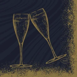 Bio Dunisoft® Serviette 20 x 20 cm Sparkly cheers bl