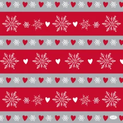 Bio Dunisoft® Serviette 40 x 40 cm Winter Flakes Hearts