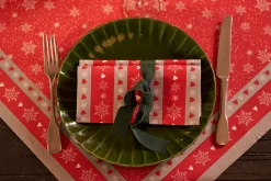 Bio Dunisoft® Serviette 40 x 40 cm Winter Flakes Hearts