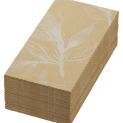 Bio Dunisoft® Serviette 40 x 40 cm Leaves Natural