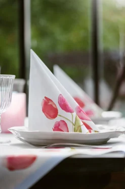 Bio Dunisoft® Serviette 40 x 40 cm Painted Tulips