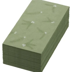 Bio Dunisoft® Serviette 40 x 40 cm Noel Pistachio