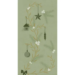 Bio Dunisoft® Serviette 40 x 40 cm Noel Pistachio