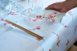 Bio Dunisoft® Serviette 40 x 40 cm Cherry Breeze Blue