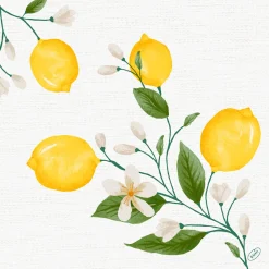 Bio Dunisoft® Serviette 40 x 40 cm Lemon Fiesta