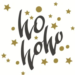 Bio Tissue-Serviette 33 x 33 cm Ho-ho Stars 3-lagig