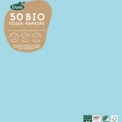 Bio Tissue-Serviette 40 x 40 cm Mint Blue 3-lagig