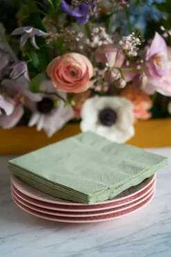 Bio Tissue-Serviette 33 x 33 cm Pistaziengrün 3-lagig