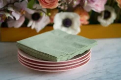 Bio Tissue-Serviette 33 x 33 cm Pistaziengrün 3-lagig