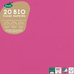 Bio Tissue-Serviette 33 x 33 cm Fuchsia 3-lagig