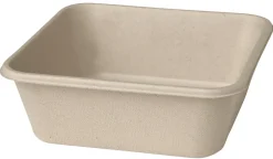 Box Bagasse 900 ml Braun ungeteilt