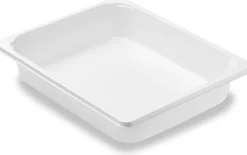 CPET-Schale ½ GN 325 x 265 x 60 mm Weiß ungeteilt