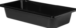 CPET-Schale 1/3 GN 326 x 176 x 60 mm Schwarz ungeteilt