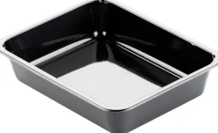 CPET-Schale 225 x 175 x 54 mm Schwarz ungeteilt