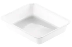CPET-Schale 225 x 175 x 43 mm Weiß ungeteilt