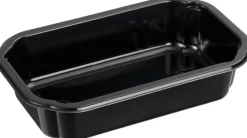 CPET-Take-Away klein 160 x 103 x 35 mm Schwarz ungeteilt