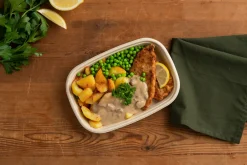 Cube Schale rechteckig 1200 ml Braun ungeteilt