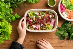 Cube Schale rechteckig 1200 ml Braun ungeteilt