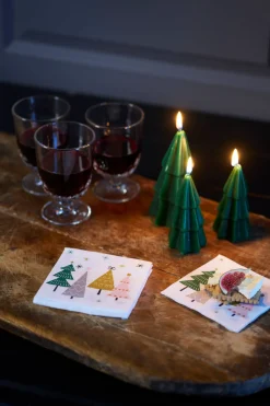 DecoratedCandle 9 Std. Jägergrün