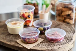 Delipack rund 300 ml Transparent ungeteilt