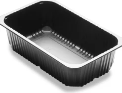 DF Baseline Schale 1Teilung. 260 x 158 x 70,7 mm Schwarz ungeteilt