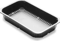 DF Baseline Schale 1Teilung. 260 x 158 x 43,7 mm Schwarz ungeteilt