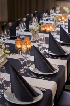 Duni Elegance®-Serviette Crystal 48 x 48 cm Schwarz