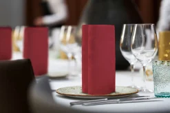 Duni Elegance®-Serviette Lily 40 x 40 cm Bordeaux