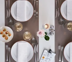 Duni Elegance®-Serviette Lily 40 x 40 cm Weiß