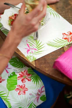 Duni Sacchetto® Dunisoft® 11,5 x 23 cm Tropical Lily