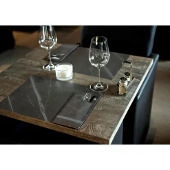 Duni Sacchetto®, Serviettentaschen, Tissue 8,5 x 19 cm MARBLE BLACK