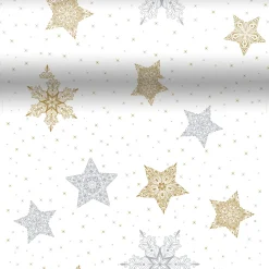 Dunicel® 3 in 1 0,4 x 4,8 m Snowstars White