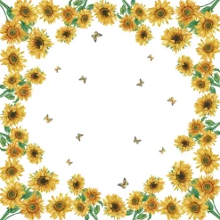 Dunicel® Mitteldecke 84 x 84 cm Sunshine bloom