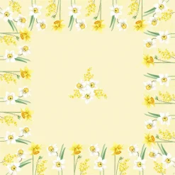 Dunicel® Mitteldecke 84 x 84 cm Spring Daffodil