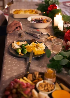 Dunicel® Tischdecke 138 x 220 cm Winter Flakes