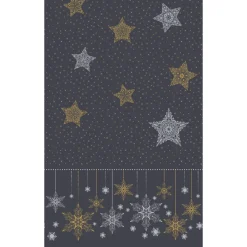 Dunicel® Tischdecke 138 x 220 cm Snowstars Black