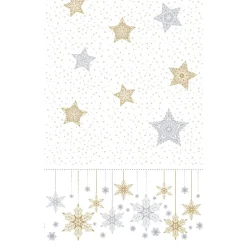 Dunicel® Tischdecke 138 x 220 cm Snowstars White