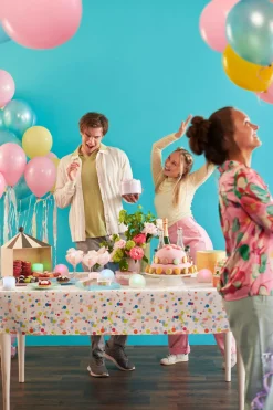 Dunicel® Tischdecke 138 x 220 cm Festive Bubbles Multi