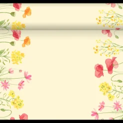 Dunicel® Tête-à-Tête-Tischläufer 0,4 x 24 m Poppy Field